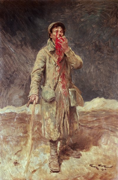 An Injured Soldier by Georges Bertin Scott